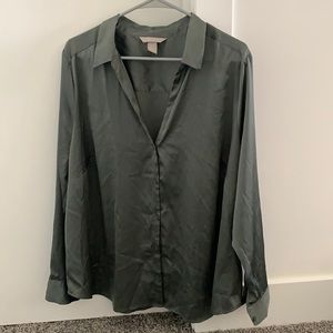 H&M over sized button up top